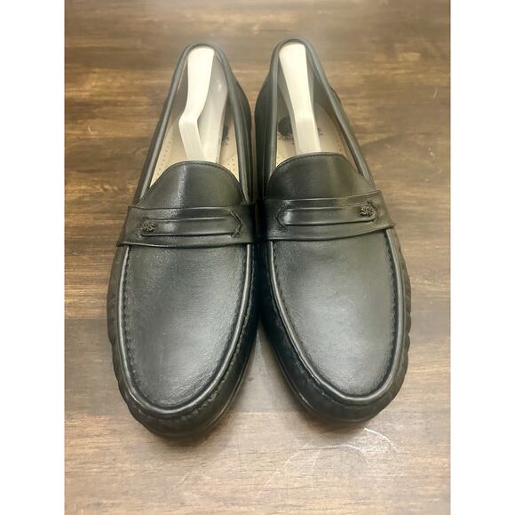 New SAS Ace Loafers Shoes Mens Size 11 W Black Leather Handsewn Work Once main image 6
